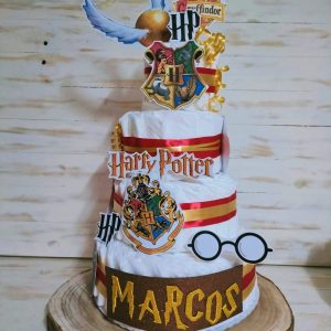 Tarta de pañales personalizada El Principito – Entre Pequeñas Manitas